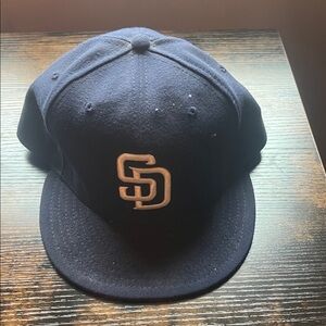 Blue Baseball Cap with San Diego Padres Logo 7 3/4 size